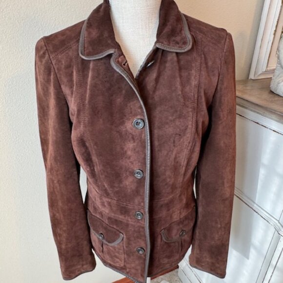 Eddie Bauer Seattle Suede Jacket - Medium - Picture 1 of 10